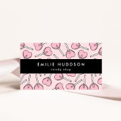 Pink Lollipops, Heart Lollipops, Lolly, Candy Shop Visitenkarte