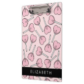 Pink Lollipops, Heart Lollipops, Lolly, Your Name Klemmbrett (Links)