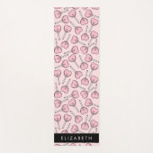 Pink Lollipops, Heart Lollipops, Lolly, Your Name Yogamatte (Vorderseite)