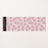 Pink Lollipops, Heart Lollipops, Lolly, Your Name Yogamatte (Vorderseite (Horizontal))