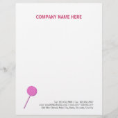 Pink Lollypop Briefbogen (Vorderseite)