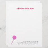 Pink Lollypop Briefbogen (Vorne/Hinten)