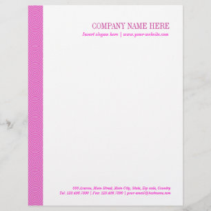 Pink Lollypop Muster Briefbogen