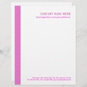 Pink Lollypop Muster Briefbogen (Vorne/Hinten)