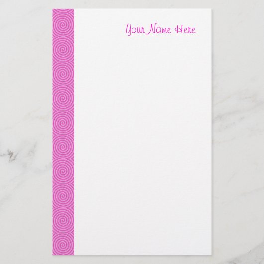 Pink Lollypop Muster Briefpapier (Vorderseite)