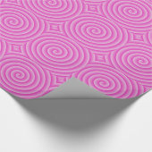 Pink Lollypop Muster Geschenkpapier (Ecke)