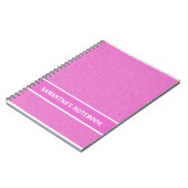 Pink Lollypop Muster Notizblock (Linke Seite)