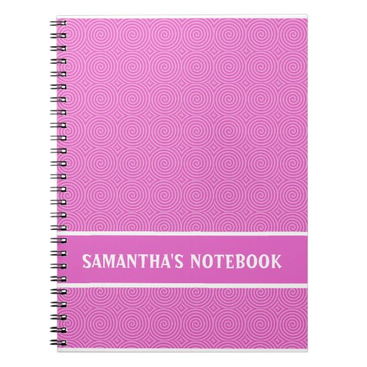 Pink Lollypop Muster Notizblock (Vorderseite)