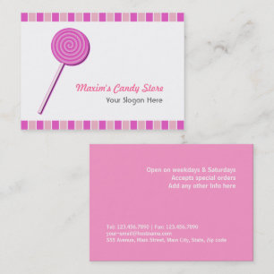 Pink Lollypop Visitenkarte