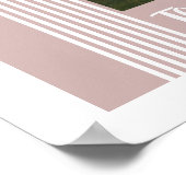 Pink Lombard Lines Arch Custom Photo Art Print Poster (Ecke)