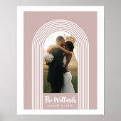 Pink Lombard Lines Arch Custom Photo Art Print Poster (Vorne)