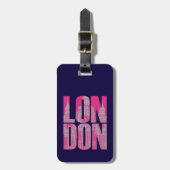Pink London Gepäckanhänger (Vorderseite vertikal)