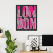 Pink London Poster (Heimbüro)