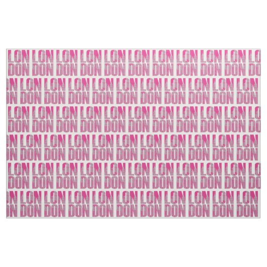 Pink London Stoff (Yard (91,4 cm))