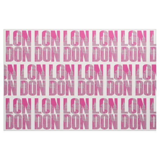 Pink London Stoff (Fat Quarter (45,7 x 55,9 cm))