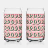 Pink Loops Soda Glass Dosenglas (Vorderseite)