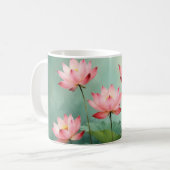 Pink Lotus Artwork  Kaffeetasse (Vorderseite Links)