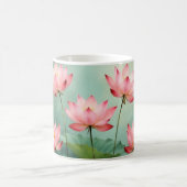 Pink Lotus Artwork Kaffeetasse (Mittel)