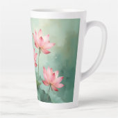 Pink Lotus Artwork Milchtasse (Rechts)