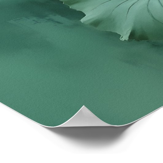 Pink Lotus Artwork  Poster (Ecke)