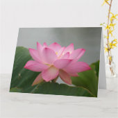 Pink Lotus Blossom Karte (Gelbe Blume)