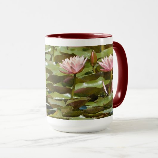 PINK LOTUS BLOSSOME TASSE (VorderseiteRechts)