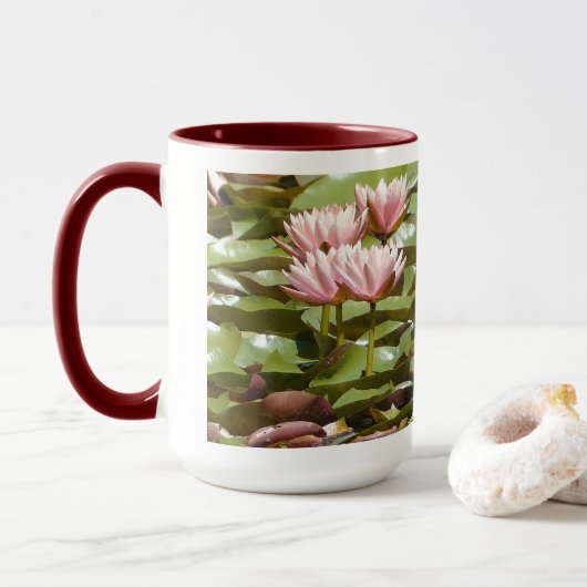 PINK LOTUS BLOSSOME TASSE (Mit Donut)