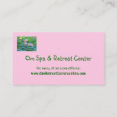 PINK LOTUS BLOSSOMS AMID GREEN LILY PADS VISITENKARTE (Rückseite)