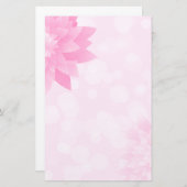 Pink Lotus Blume Bokeh Briefpapier (Vorne/Hinten)