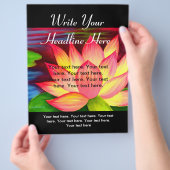 Pink Lotus Blume Malerei Flyer (Hand)