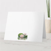 Pink Lotus Blume Wedding Bridesmaid Dankeskarte (Rückseite)