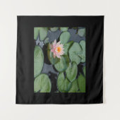 Pink Lotus Blume Zen Garden Wandteppich (Vorderseite (Horizontal))