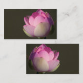 Pink Lotus Business Card Visitenkarte (Vorne/Hinten)