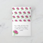 Pink lotus feiertagskarte (Innenseite)