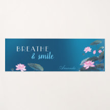 Pink Lotus Floral ACHTUNG Name Dark Blue Y