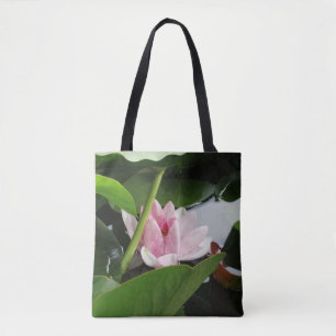 Pink Lotus Floral Fotografie Tasche