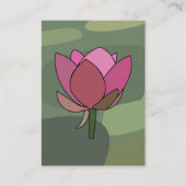 Pink Lotus Flower Salon Spa Visitenkarte (Vorderseite)