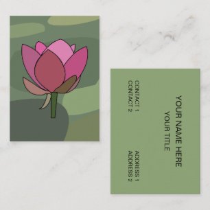 Pink Lotus Flower Salon Spa Visitenkarte
