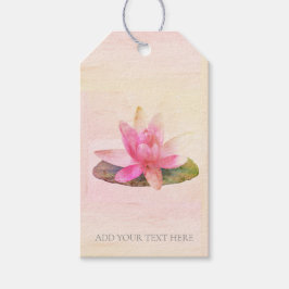PINK LOTUS: GIFT TAG GESCHENKANHÄNGER