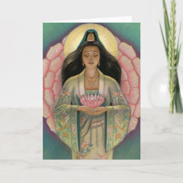 "Pink Lotus Heart" Karte