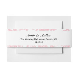 Pink Lotus Lanterns Indian Wedding Mail Envelope Einladungsbanderole