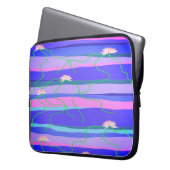 Pink-Lotus-Laptop-Sleeve Laptopschutzhülle (Vorderseite Links)