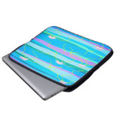 Pink-Lotus-Laptop-Sleeve Laptopschutzhülle (Vorne Knopf)