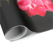 Pink Lotus Matte Wrapping Paper Geschenkpapier (Rolleneckpunkt)