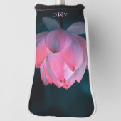 Pink Lotus Monogram Putter Golf Head Cover Golf Headcover (Rotieren 90)