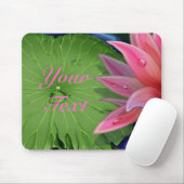 Pink Lotus Mousepad (Mit Mouse)