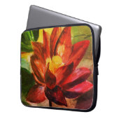 Pink Lotus Neopren Laptop Schlauch 15" Laptopschutzhülle (Vorderseite Links)