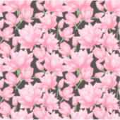 Pink Lotus Pattern Aufkleber (Vorderseite)