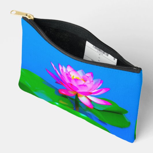 Pink Lotus Pouch Zubehörtasche (Offen)