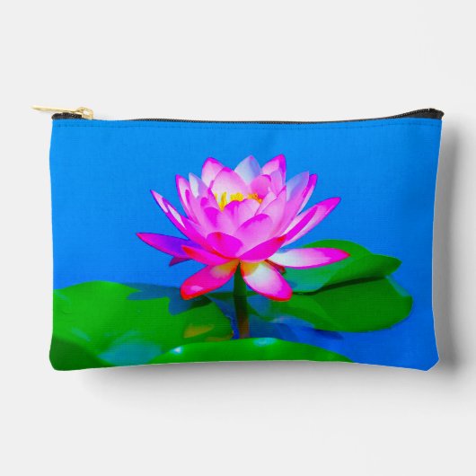 Pink Lotus Pouch Zubehörtasche (Vorderseite)